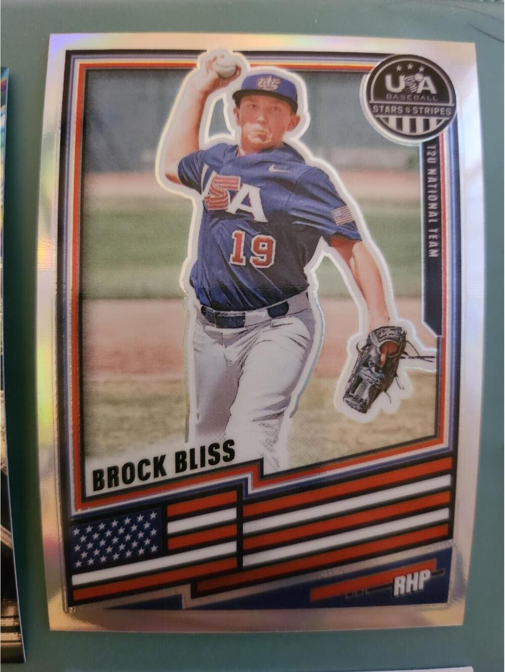 2026 Panini Stars & Stripes Prizm USA Baseball #14 Brock Bliss